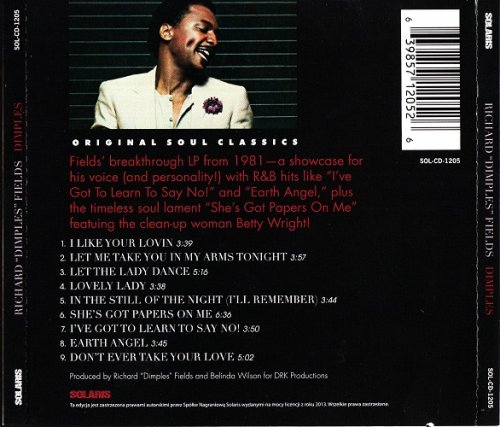 Richard 'Dimples' Fields - Dimples (1981) [2013] CD-Rip