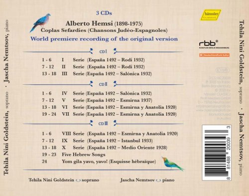Tehila Nini Goldstein, Jascha Nemtsov - Hemsi: Coplas Sefardies (2020) [Hi-Res]