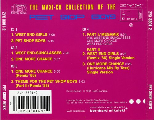 Pet Shop Boys - The Maxi-CD Collection Of The Pet Shop Boys (1991)