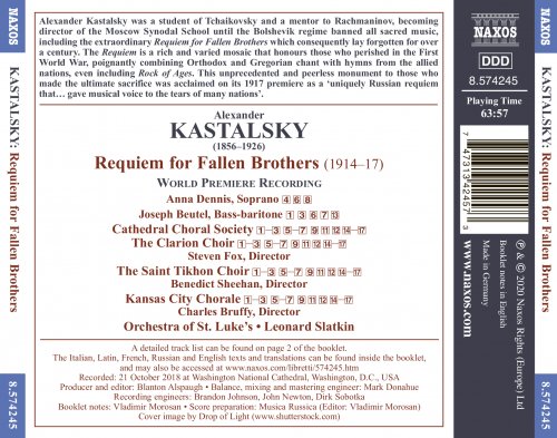 Joseph Charles Beutel, Anna Dennis, Cathedral Choral Society - Kastalsky: Requiem for Fallen Brothers (2020) [Hi-Res]