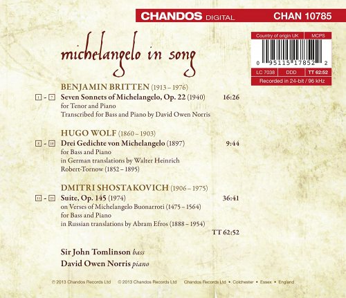 John Tomlinson, David Owen Norris - Britten - Wolf - Chostakovitch (2013) [Hi-Res]