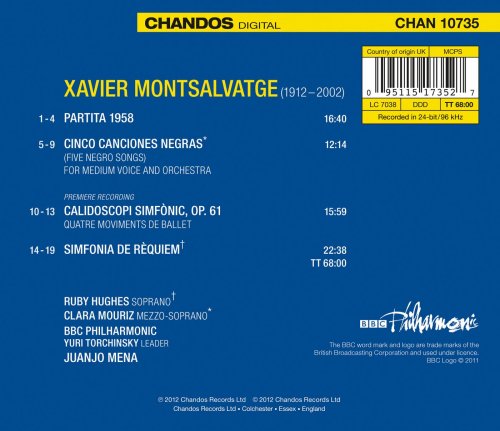 Ruby Hughes, Clara Mouriz, BBC Philharmonic, Juanjo Mena - Montsalvatge: Orchestral Works (2012) [Hi-Res]
