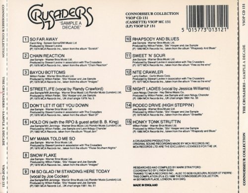 Crusaders  - Sample a decade (1989) FLAC