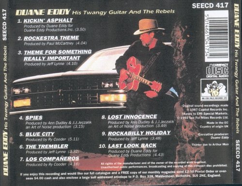 Duane Eddy - His Twangy Guitar And The Rebels (1987) [1994]