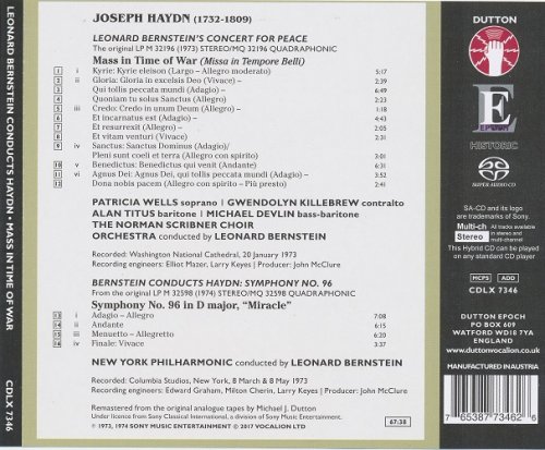 Leonard Bernstein - Haydn: Mass in Time of War & Symphony 96 (1974) [2017 SACD]