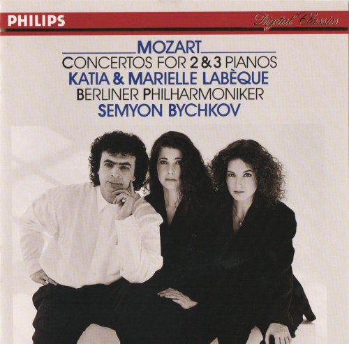 Katia & Marielle Labèque, Semyon Bychkov - Mozart: Concertos for 2 & 3 Pianos (1990)