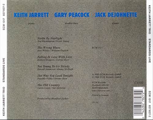 Keith Jarrett Trio - Standards Live (1986) CD Rip