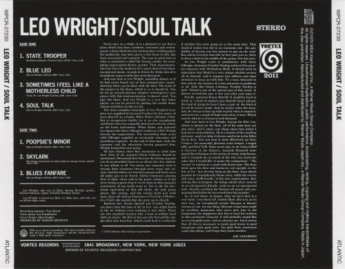 Leo Wright - Soul Talk (1963) [2012 Japan 24-bit Remaster] mp3
