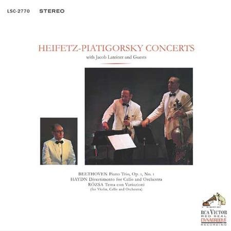 Gregor Piatigorsky, Jascha Heifetz - Beethoven/Haydn/Rozsa: Heifetz-Piatigorsky Concerts (1964) [2015 DSD256] Vinyl