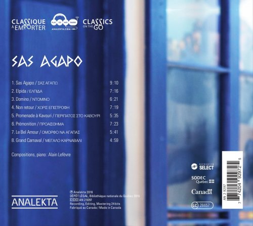 Alain Lefèvre - Sas Agapo (2016) [Hi-Res]
