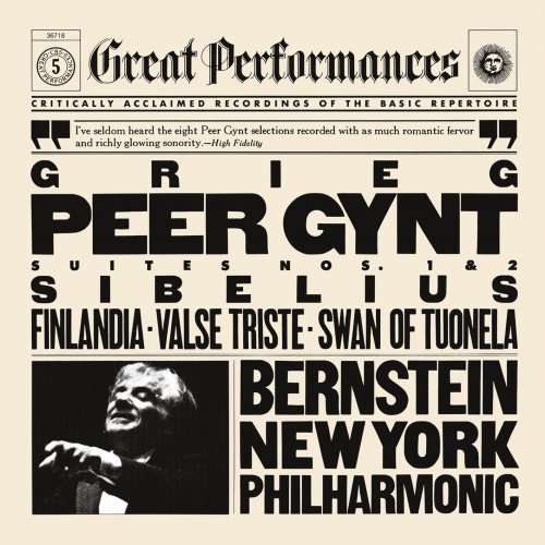 New York Philharmonic, Leonard Bernstein - Grieg: Peer Gynt Suites - Sibelius: Finlandia (1981/2015) [Hi-Res]