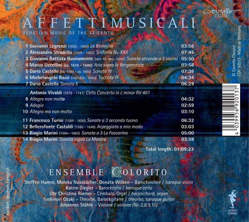 Ensemble Colorito - Affetti musicali - Venetian Music of the Seicento (2020) [Hi-Res]