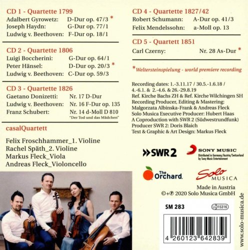casalQuartet - Beethovens Welt 1799-1851: Der Revolutionär & seine Rivalen (2020) [Hi-Res]