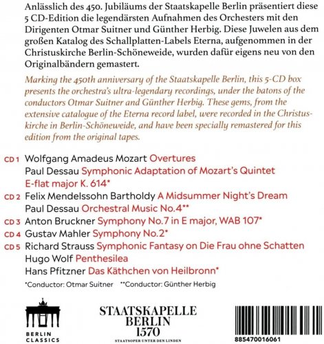Otmar Suitner, Staatskapelle Berlin & Günther Herbig - Staatskapelle Berlin Legendary Eterna Recordings (2020) [Hi-Res]