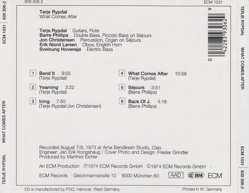 Terje Rypdal - What Comes After (1974) CD Rip