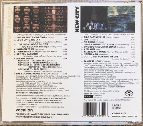 Blood, Sweat & Tears - Mirror Image & New City  (1974, 1975) [2020 SACD]