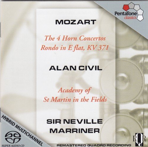 Alan Civil, Sir Neville Marriner, Academy St. Martin in The Fields - Mozart: The 4 Horn Concertos (1972/2002) [SACD]