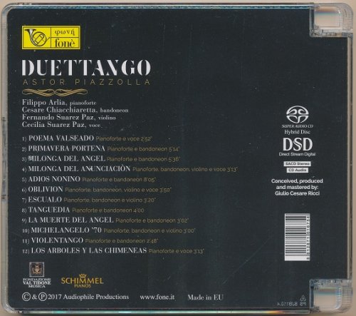 Filippo Arlia, Cesare Chiacchiaretta, Fernando Suarez Paz, Cecilia Suarez Paz - Astor Piazzolla: Duettango (2017) [SACD]