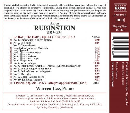 Warren Lee - Rubinstein: Le bal, Op. 14 (2020) [Hi-Res]