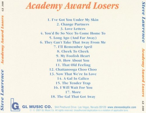 Steve Lawrence - Academy Award Losers (Reissue) (1963/2018)