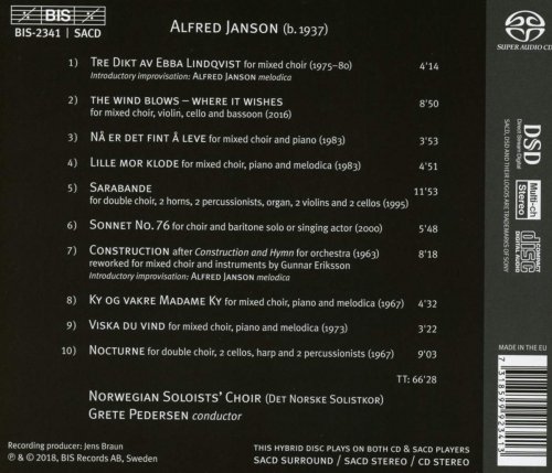 The Norwegian Soloists' Choir & Grete Pedersen - Alfred Janson: The Wind Blows (2018) CD-Rip