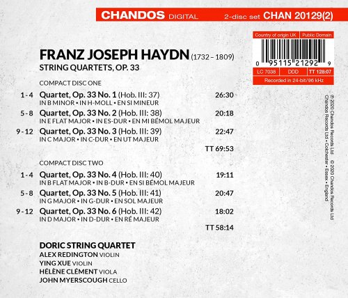 Doric String Quartet - Haydn: String Quartets, Op. 33 (2020) [Hi-Res]