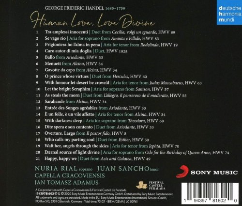 Nuria Rial & Juan Sancho - Handel - Human Love, Love Divine (2020) [Hi-Res]