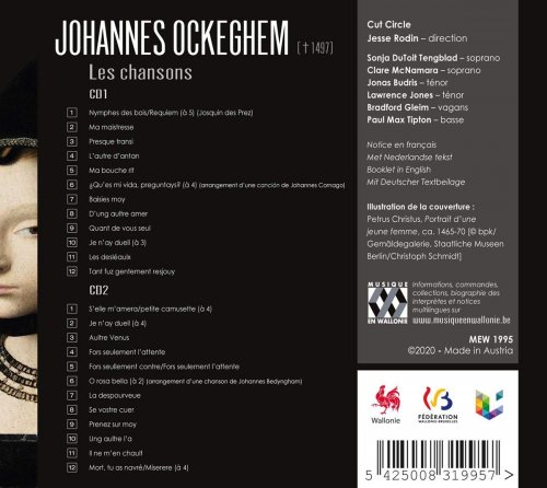 Cut Circle, Jesse Rodin - Johannes Ockeghem: Les chansons (2020) [Hi-Res]