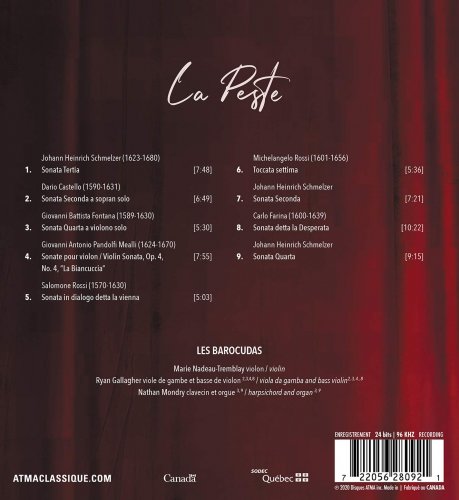 Marie Nadeau-Tremblay & Les Barocudas - La peste (2020) [Hi-Res]