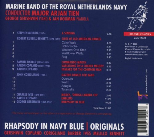 Marine Band of the Royal Netherlands Navy, Major Arjan Tien - Rhapsody in Navy Blue: Originals (2020) [Hi-Res]