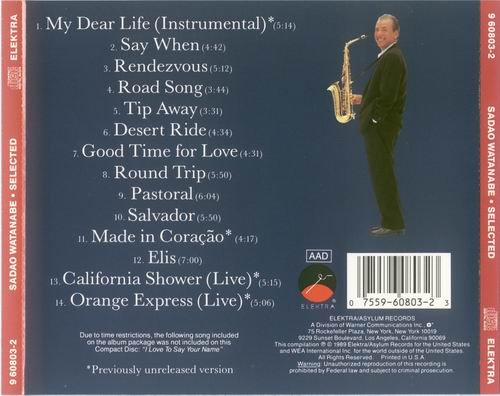 Sadao Watanabe - Selected (1989) 320 kbps+CD Rip