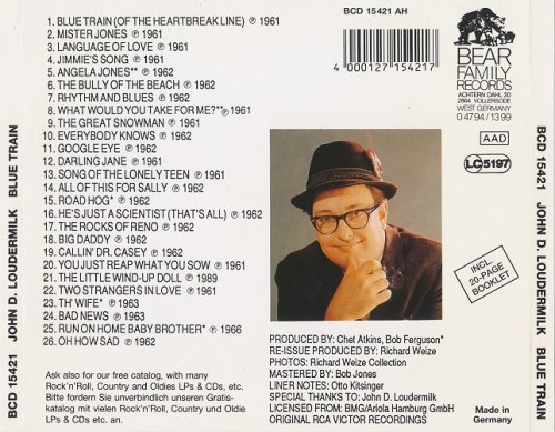John D. Loudermilk - Blue Train (1990) CD-Rip