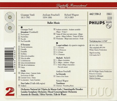 Silvio Varviso, Edo de Waart - Verdi, Ponchielli, Wagner: Orchestral Music from Operas (1994)