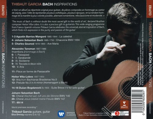 Thibaut García - Bach Inspirations: Barrios, Gounod, Tansman, Villa-Lobos, Bogdanović (2018) CD-Rip