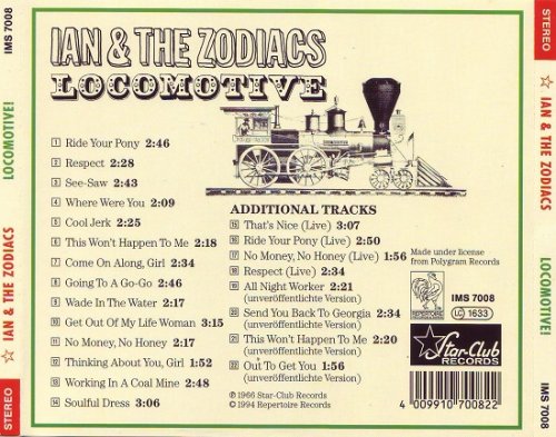Ian & The Zodiacs ‎– Locomotive (Reissue) (1966/1994)
