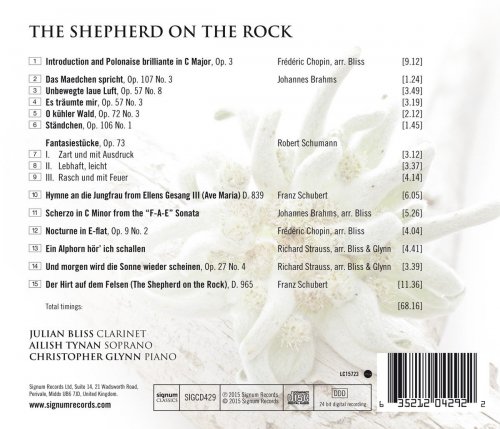 Julian Bliss, Ailish Tynan, Christopher Glynn - The Shepherd on the Rock (2015) [Hi-Res]