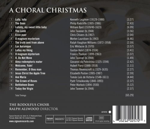 Ralph Allwood, Rodolfus Choir - A Choral Christmas (2011) [Hi-Res]