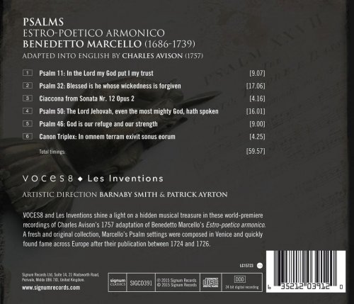 Voces8, Les Inventions - Benedetto Marcello: Psalms (2015) [Hi-Res]