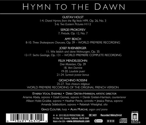Etherea Vocal Ensemble, Derek Greten-Harrison, Noah Horn - Hymn to the Dawn (2013) [Hi-Res]