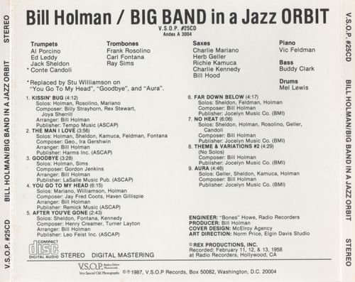 Bill Holman - Big Band In A Jazz Orbit (1958) CD Rip