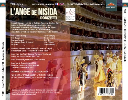 Konu Kim, Roberto Lorenzi, Lidia Fridman, Florian Sempey, Federico Benetti, Donizetti Opera Orchestra, Donizetti Opera Chorus, Jean-Luc Tingaud - Donizetti: L'ange de Nisida (2020) [Hi-Res]