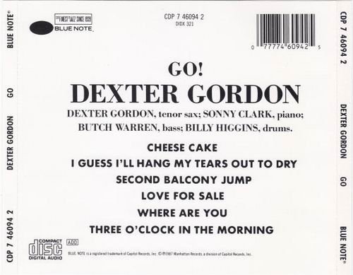Dexter Gordon - Go! (1962) 320 kbps+CD Rip
