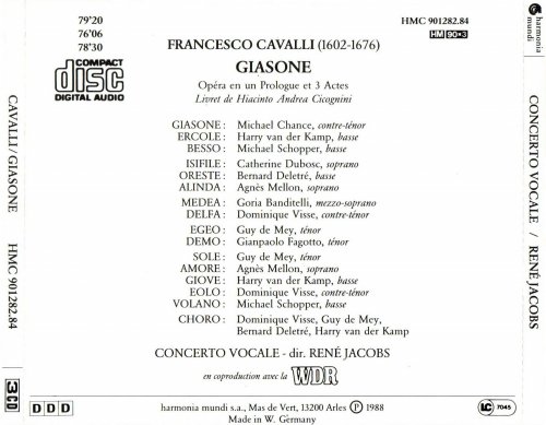 Michael Chance, Agnes Mellon, Gloria Banditelli, Catherine Dubosc, Dominique Visse - Cavalli: Giasone (1988)
