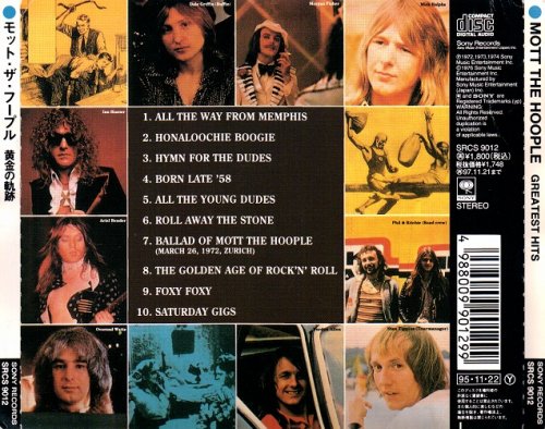 Mott The Hoople - Greatest Hits (1976) [1995] CD-Rip