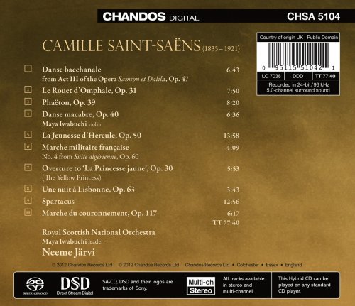 Royal Scottish National Orchestra, Neeme Järvi - Saint-Saens: Orchestral Works (2012) [Hi-Res]