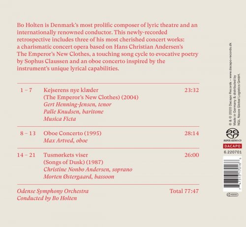 Bo Holten, Odense Symphony Orchestra - The Emperor's New Clothes (2020) [Hi-Res]