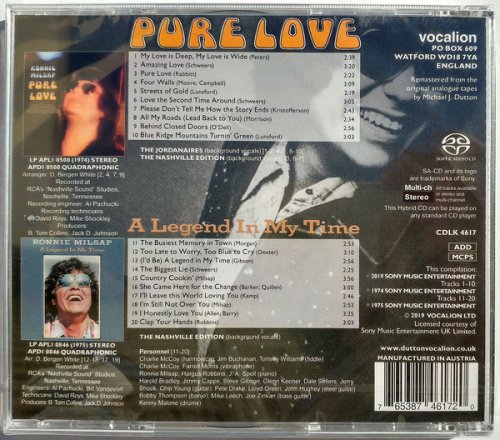 Ronnie Milsap - Pure Love & A Legend in My Time (1974, 75) [2019 SACD]