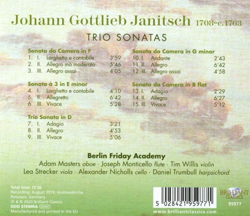 Berlin Friday Academy - Janitsch: Trio Sonatas (2020)