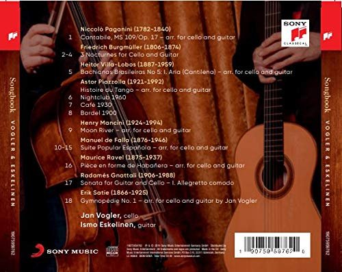 Jan Vogler, Ismo Eskelinen - Songbook (2019) [CD-Rip]