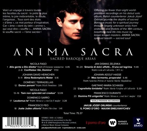 Jakub Józef Orlinski - Anima Sacra (2018) CD-Rip